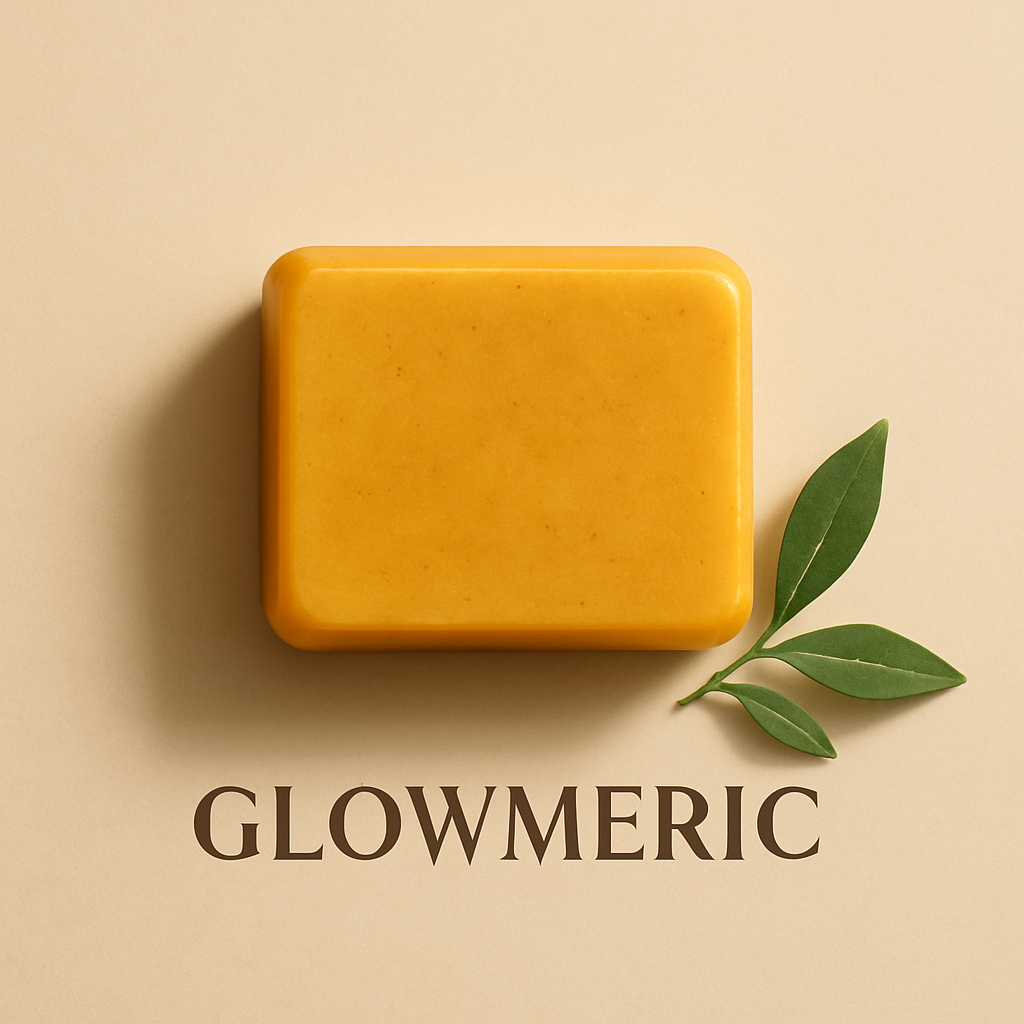 Savon éclat au curcuma-Nettoyant Visage Naturel-Glowmeric